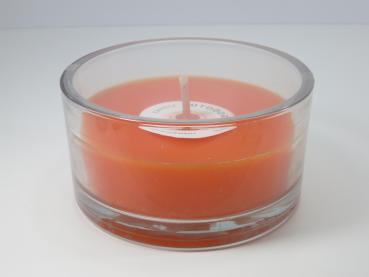 Kerze Glasschale Outdoor, Farbe mandarin, Kerzen Wenzel
